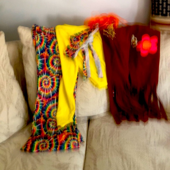 Hippie Outfit Size kids Large 12/14 - Picture 1 of 6